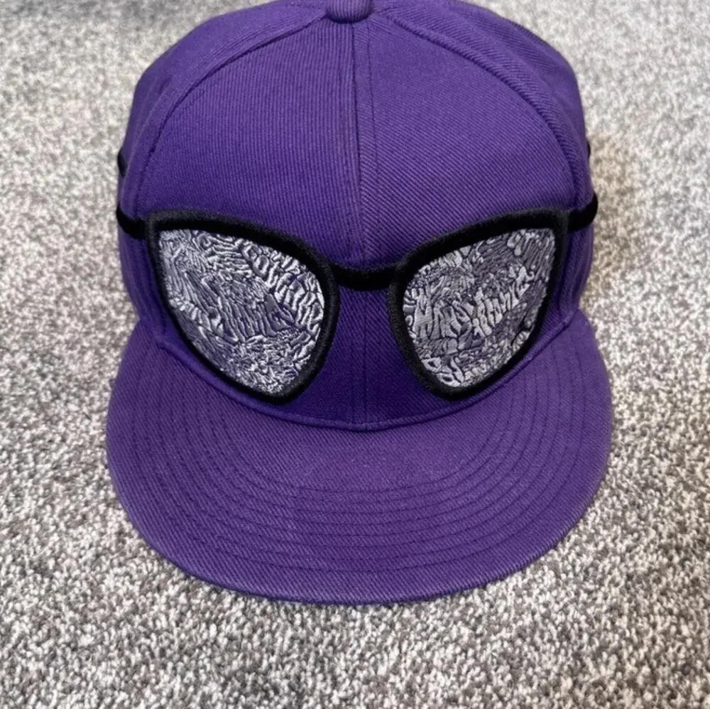 Air Jordan Purple Elephant Print Sunglasses Fitted Hat 7 1/2 60cm Rare Cap